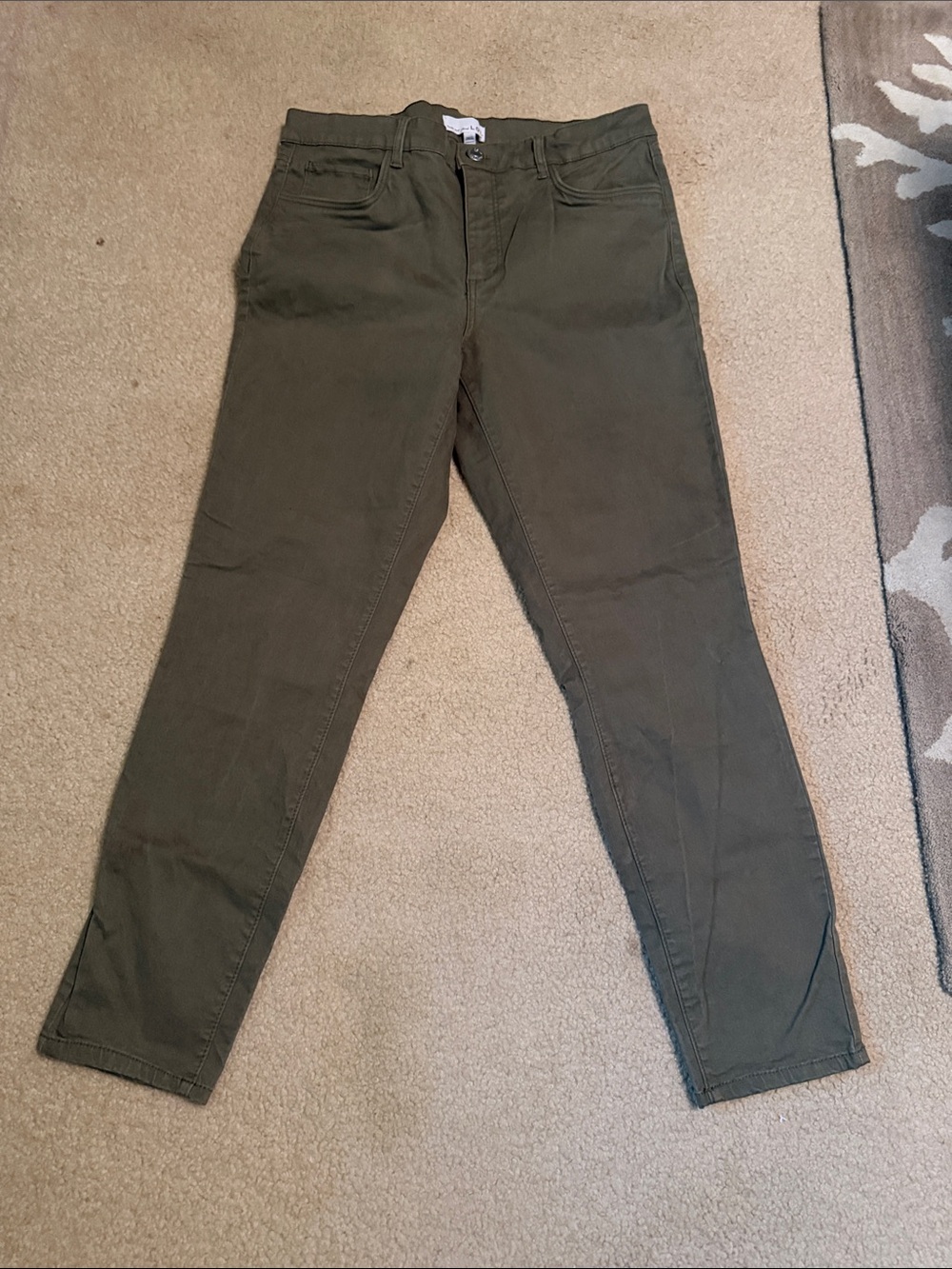 LOFT Olive Green Straight Leg Pants
